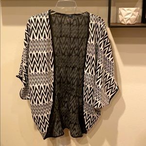Aztec print kimono cardigan